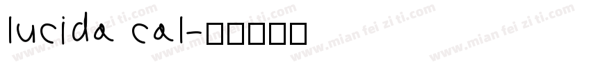 lucida cal字体转换